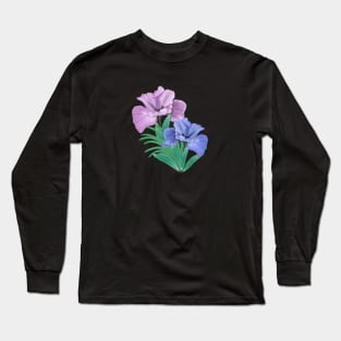 Hand drawn iris Long Sleeve T-Shirt